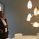 Mom Slim Pendant by Penta, Color: Matt White-Page One, Matt Sand-Penta, Matt Mustard-Penta, Matt Sage Green-Penta, Matt Blue Avio-Penta, Matt Powder Pink-Penta, Glossy Blue-Penta, Glossy Violet-Penta, Glossy Green-Penta, Matte Black, Finish: White, Titanium, | Casa Di Luce Lighting