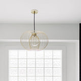 Jasmine Pendant by Mitzi, Finish: Brass Polished, Nickel Polished, Polished Copper-Mitzi, Size: Small, Large, | Casa Di Luce Lighting