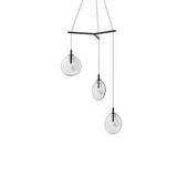 Cantina 3 Light Tri-Spreader LED Pendant by Sonneman, Color: Clear, White, Smokey, Size: Small, Medium, Large, | Casa Di Luce Lighting