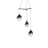 Cantina 3 Light Tri-Spreader LED Pendant by Sonneman, Color: Smokey, Size: Small, | Casa Di Luce Lighting