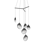 Cantina 6-Light Tri-Spreader LED Pendant by Sonneman, Color: Smokey, , | Casa Di Luce Lighting