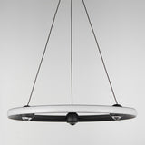 Nodes LED Chandelier By ET2, Finish: Black, Diameter: 24 inch