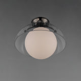 Domain Semi Flush Mount By Studio M, Finish: Black Chrome
