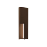 Incavo Indoor-Outdoor Wall Light By Sonneman Lighting, Finish: Textured Bronze, Size: Small