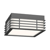 Marue Square Flush Mount By Sonneman Lighting, Finish: Textured Gray, Size: Small