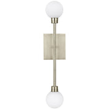 Mara Wall Light By Tech Lighting , Finish: White/Satin Nickel