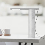 T.O. Table Lamp By Pablo, Finish: Carrara White / Chrome