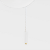 Bacia Wall Sconce By Mitzi - Aged Brass Chain View