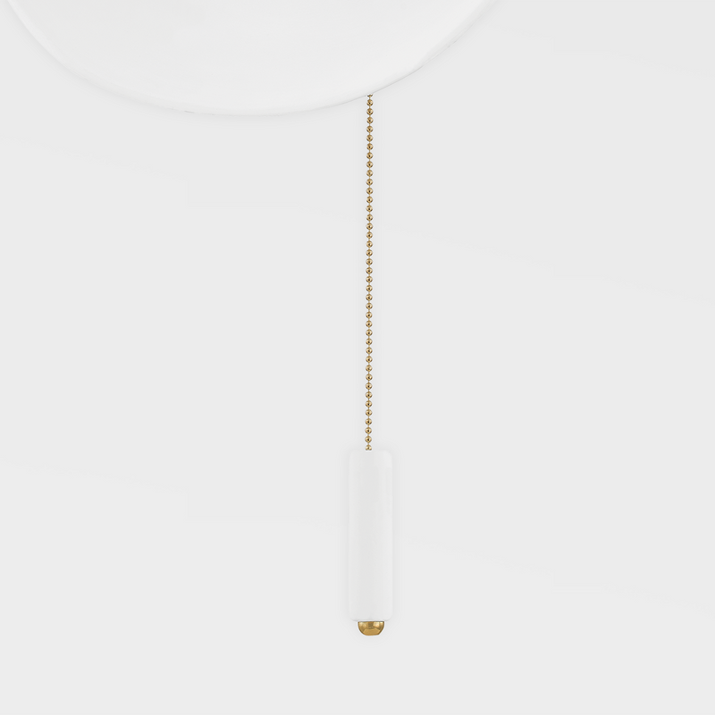 Bacia Wall Sconce By Mitzi - Aged Brass Chain View