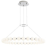 Orbet Chandelier By Tech Lighting, Size: Medium, Finish: Polished Nickel