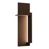 Backgate Indoor-Outdoor Sconce By Sonneman Lighting, Size: Medium, Finish: Textured Bronze, Orientation: Right