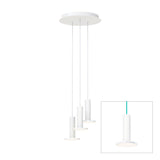Cielo Multilight Chandelier by Pablo, Finish: White/Turquoise Cord, Number of Lights: 3 lights, | Casa Di Luce Lighting