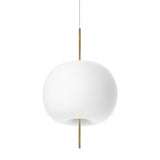 Kushi Pendant by Kundalini, Finish: Black, Brass, Copper, Size: Small, Large, | Casa Di Luce Lighting