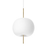 Kushi Pendant by Kundalini, Finish: Brass, Size: Small, | Casa Di Luce Lighting