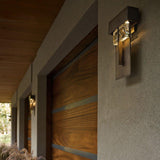 Coastal Dark Smoke Shard Outdoor Wall Sconce by Hubbardton Forge