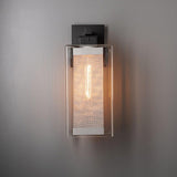 Polaris Outdoor Sconce on wall