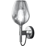 Chrome-Transparent Rosè Wall Sconce by Italamp