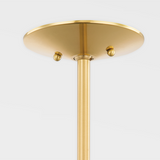 Marlene Pendant Light By Mitzi - Aged Brass/Soft Black Canopy View