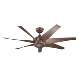 Lehr II Climates Ceiling Fan by Kichler, Finish: Antique Satin Silver-Kichler, Coffee Mocha-Kichler, Distressed Black-Kichler, , | Casa Di Luce Lighting