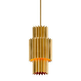 Moxy Pendant by Corbett, Finish: Gold Leaf, Silver Leaf, Gesso White-Troy Lighting, , | Casa Di Luce Lighting