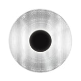 Meclisse Wall Sconce by Sonneman, Color: Clear, Etched, Finish: Black, Polish Chrome, | Casa Di Luce Lighting