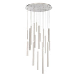 Satin Nickel Santana 18 Light LED Chandelier by Eurofase