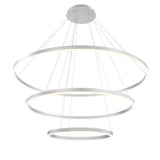 Silver Spunto Three Tier LED Chandelier by Eurofase