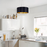 Maserlo Pendant Light by Eglo, Color: Black/Gold, Grey/Silver, Cappucino/Gold, Size: Small, Medium, Large, | Casa Di Luce Lighting