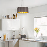 Maserlo Pendant Light by Eglo, Color: Black/Gold, Grey/Silver, Cappucino/Gold, Size: Small, Medium, Large, | Casa Di Luce Lighting