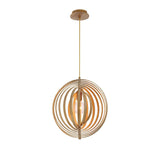 Abruzzo Pendant Light by Eurofase, Color: Wood, Size: Small, | Casa Di Luce Lighting