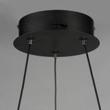 Nodes LED Chandelier By ET2, Finish: Black, Diameter: 24 inch