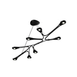 Abstraction Chandelier by Sonneman, Finish: Aluminum, Black, White, Size: Medium, Large, | Casa Di Luce Lighting