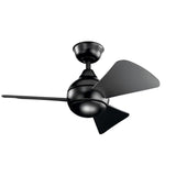 Satin Black Sola Ceiling Fan by Kichler