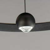 Nodes LED Chandelier By ET2, Finish: Black, Diameter: 24 inch