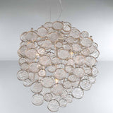 Champagne Silver Trento 7 Light Oval Chandelier by Eurofase