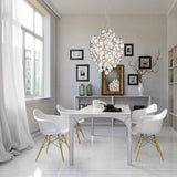 Trento 7 Light Oval Chandelier in Dining Room