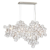 Champagne Silver Trento 12 Light Linear Chandelier by Eurofase