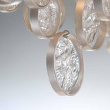 Champagne Silver Trento 12 Light Linear Chandelier by Eurofase