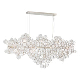 Champagne Silver Trento 15 Light Linear Chandelier by Eurofase