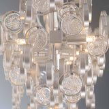 Champagne Silver Trento 15 Light Linear Chandelier by Eurofase