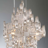 Champagne Silver Trento 15 Light Linear Chandelier by Eurofase