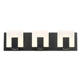 Canmore LED Bath Bar by Eurofase, Finish: Black, Size: Small, | Casa Di Luce Lighting