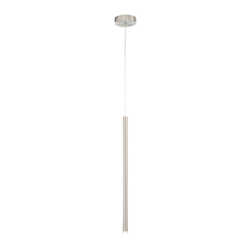 Navada 1 Light LED Pendant by Eurofase, Finish: Nickel Satin, Size: Medium,  | Casa Di Luce Lighting