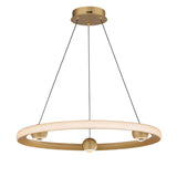 Nodes LED Chandelier By ET2, Finish: Gold, Diameter: 24 inch