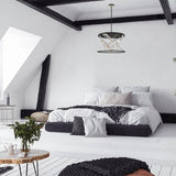 Sarise 8-Light LED Chandelier in bedroom