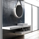 35885 LED Strap Edgelit Round Mirror by Eurofase, Title: Default Title, , | Casa Di Luce Lighting