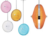 Caledonia LED Pendant by Eurofase, Color: Clear, Pink, Blue, Yellow, Orange, Size: Small, Large, | Casa Di Luce Lighting