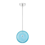 Caledonia LED Pendant by Eurofase, Color: Blue, Size: Large, | Casa Di Luce Lighting