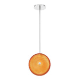 Caledonia LED Pendant by Eurofase, Color: Orange, Size: Large, | Casa Di Luce Lighting