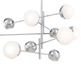 Fairmount 6 Light LED Chandelier by Eurofase, Color: Chrome, Matte Black, , | Casa Di Luce Lighting